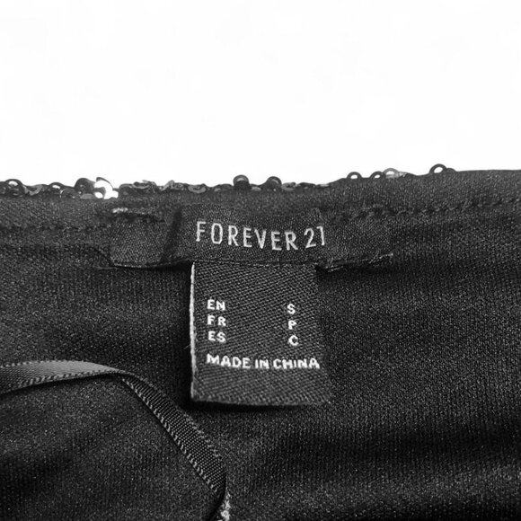 F21 Black Sequin Maxi Dress - Picture 3 of 4